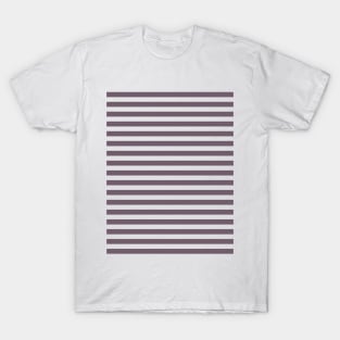 Mauve Color Stripes Pattern T-Shirt